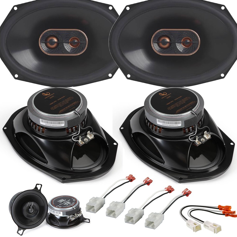 Infinity Speakers 6x9 for Front/Rear Doors JBL 3.5" Dash for 2009-2025 Dodge RAM