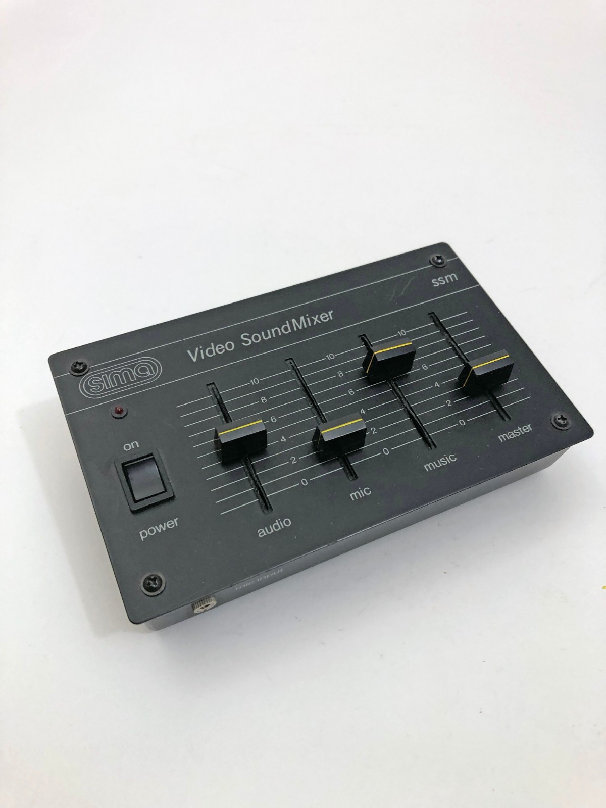 SIMA Video Sound Mixer SSM untested AS-IS Preowned No Cords
