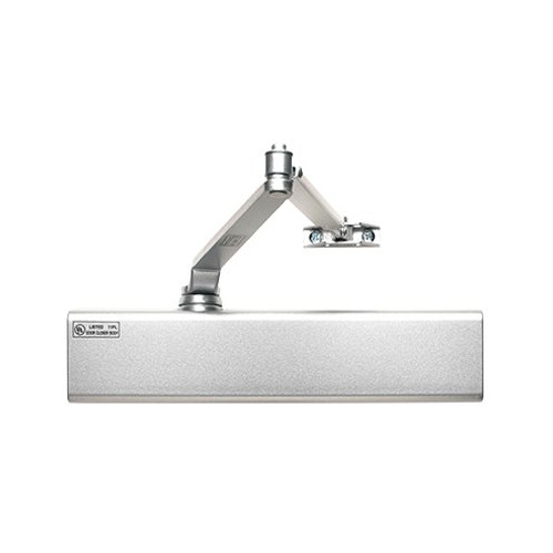 Tell DC100159 Slim Line Commercial Grade 1 Door Closer, Adjustable 1-6, Aluminum