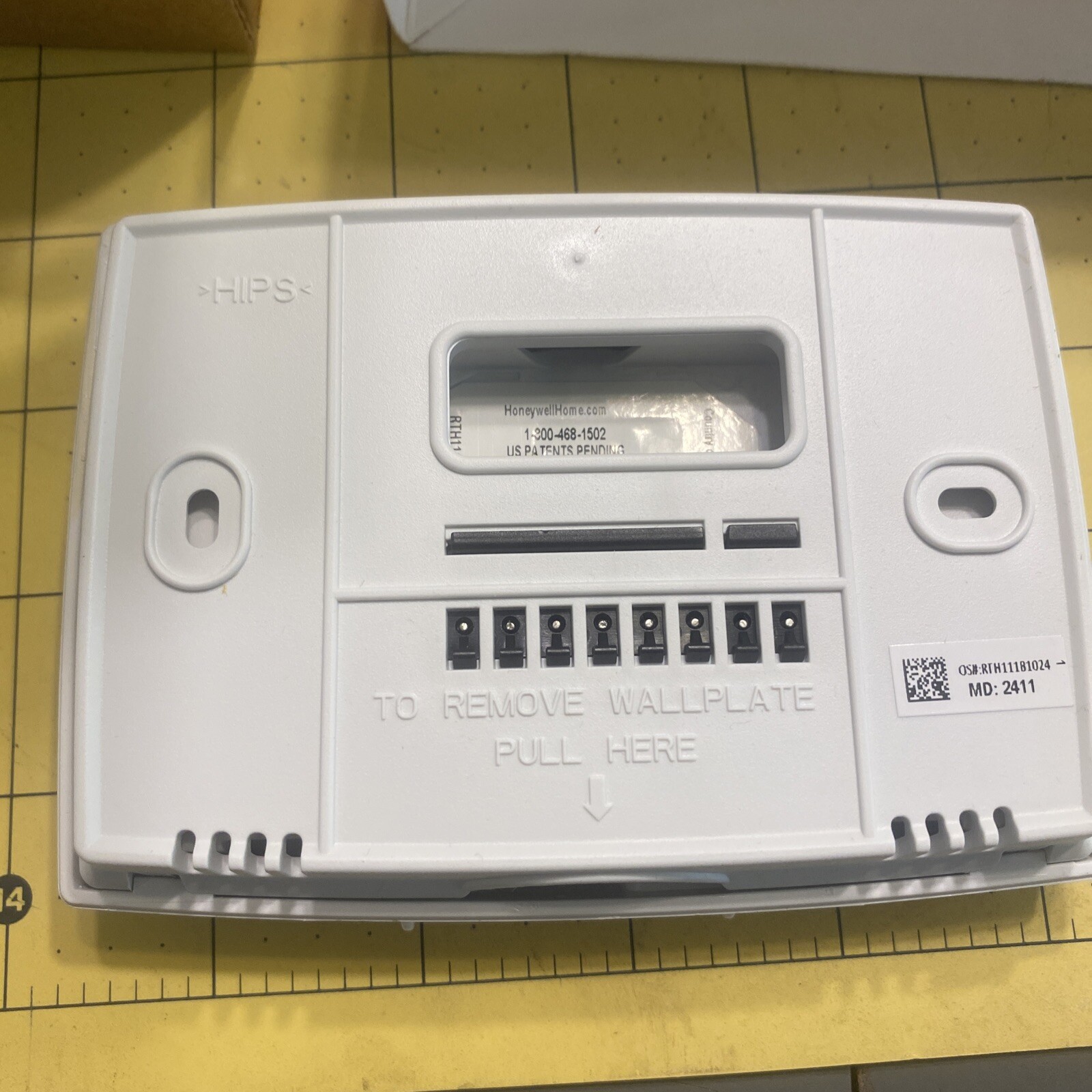HONEYWELL HOME RTH111B HORIZONTAL NON-PROGRAMMABLE THERMOSTAT