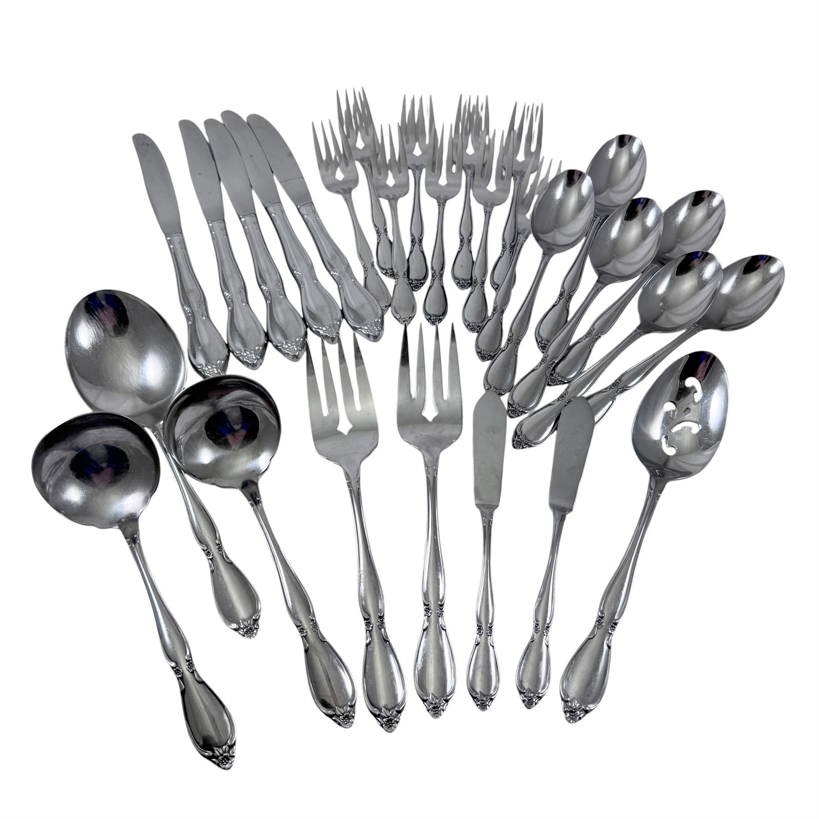 Chatelaine Stainless Steel Oneida Community Flatware 28 Misc. Pieces