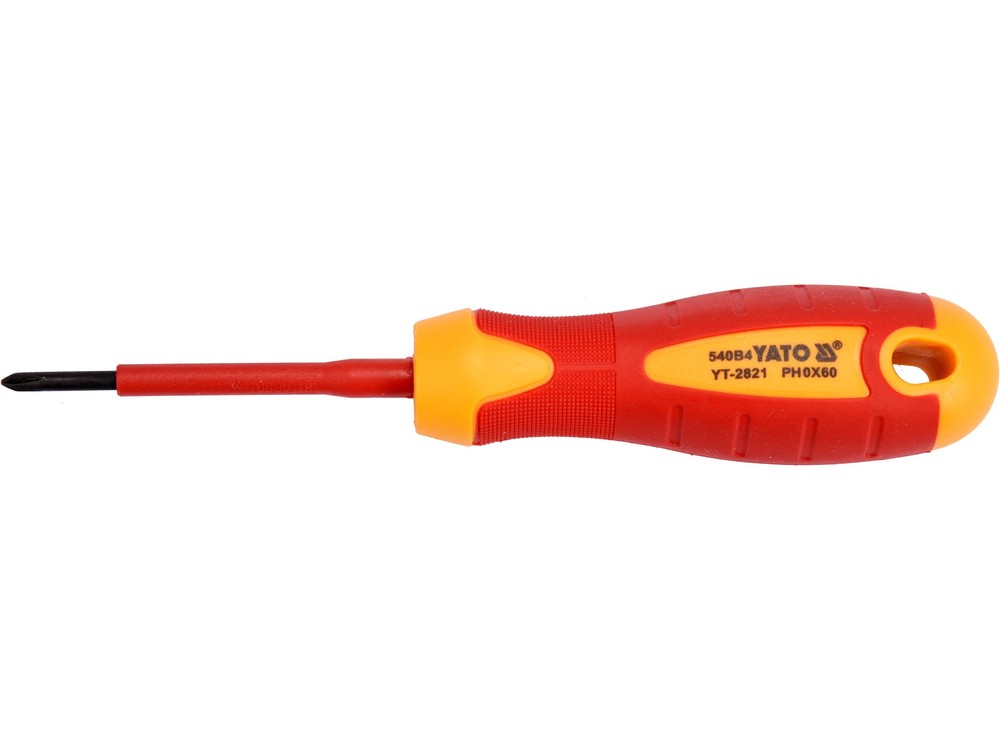 Yato Screwdriver VDE PHillips 1000V PH0 X 60mm YT-2821