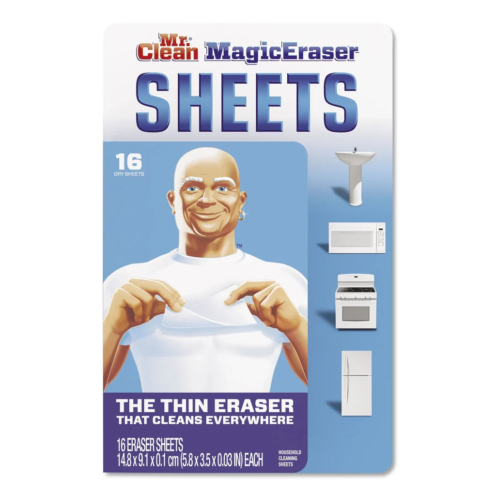 Mr. Clean Magic Eraser Cleaning Thin Sheets, 8 Sheets  2 PACK 16 SHEETS