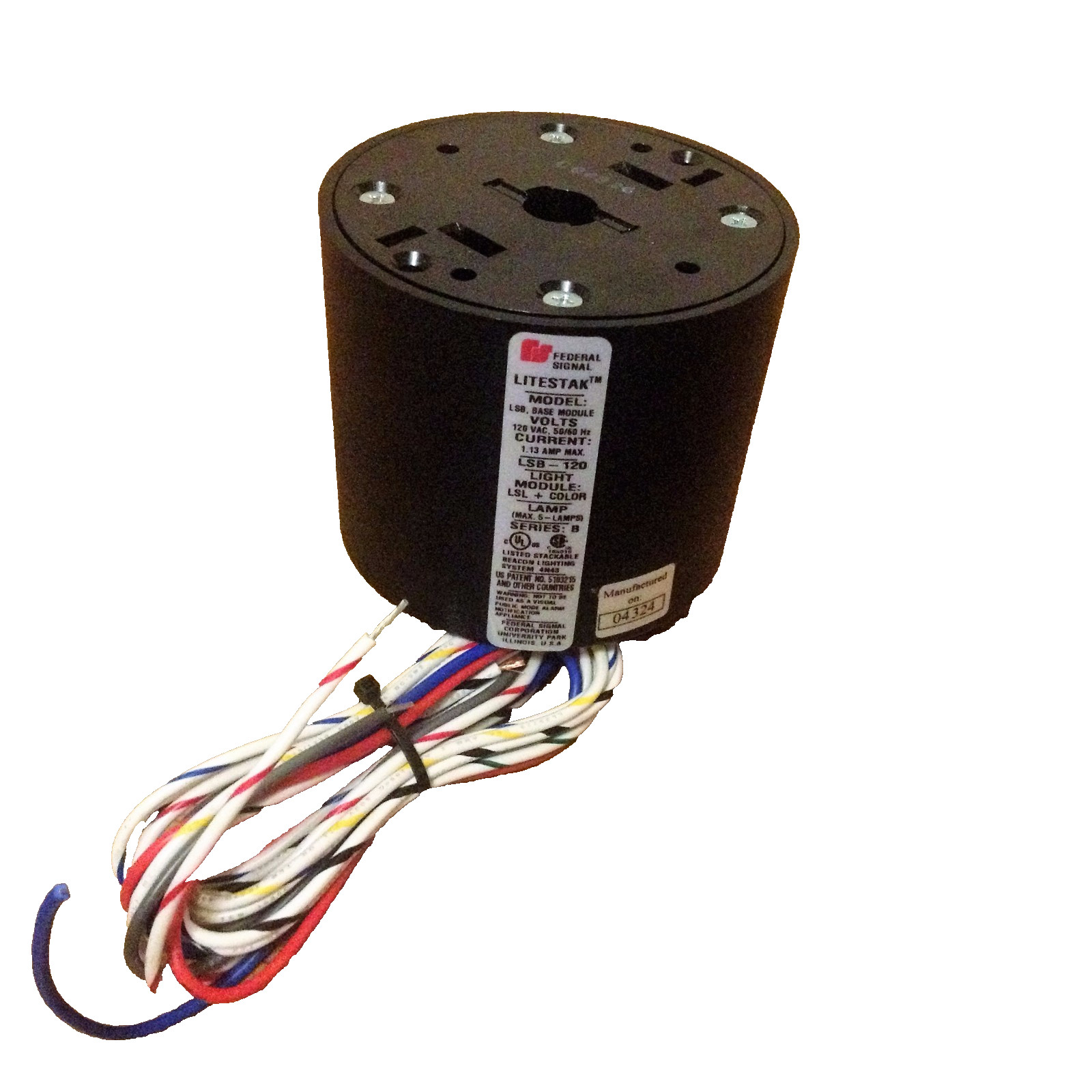 FEDERAL SIGNAL LITESTACK LSB-120 / SER B  BASE MODULE