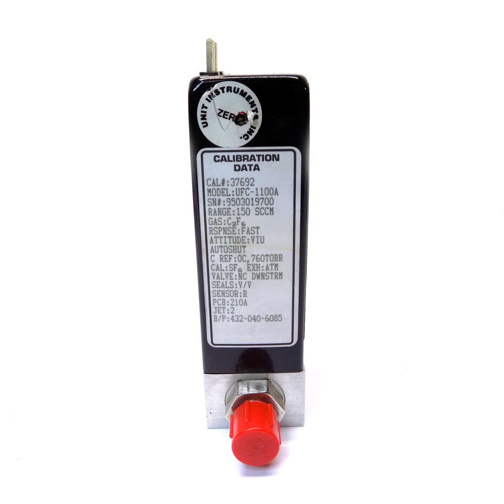 Unit Instruments UFC-1100A 150 SCCM C2F6 Mass Flow Controller MFC CardEdge 1/4"