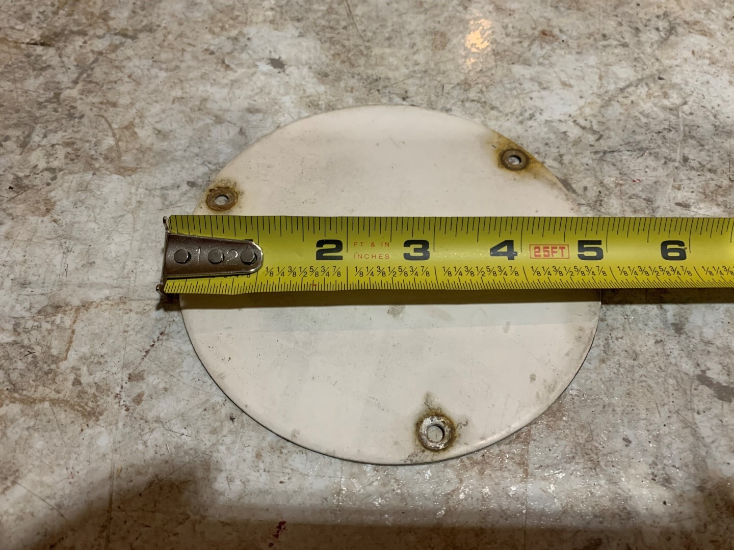 Cessna 150 L 172 Inspection Plate Access Cover Plate 5 in 3 screw hole S-225-1