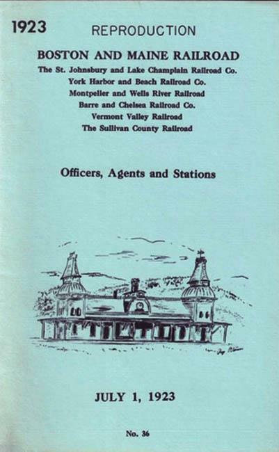 Boston and Maine Railroad Vintage-Historical Book,official Reproduction