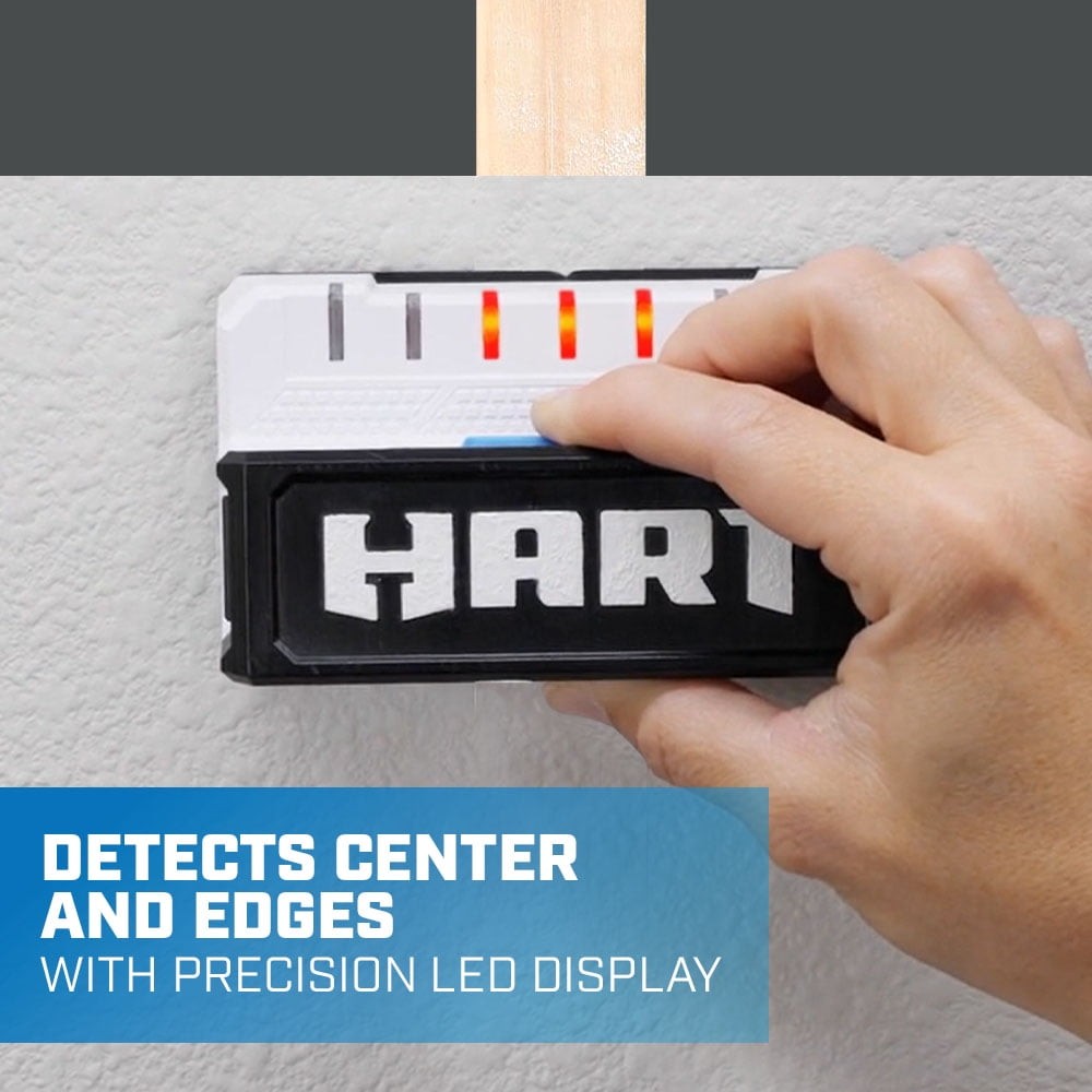 HART Advanced 7-Sensor 1.5'' Max Deep Scan LED Battery Powered Stud Finder