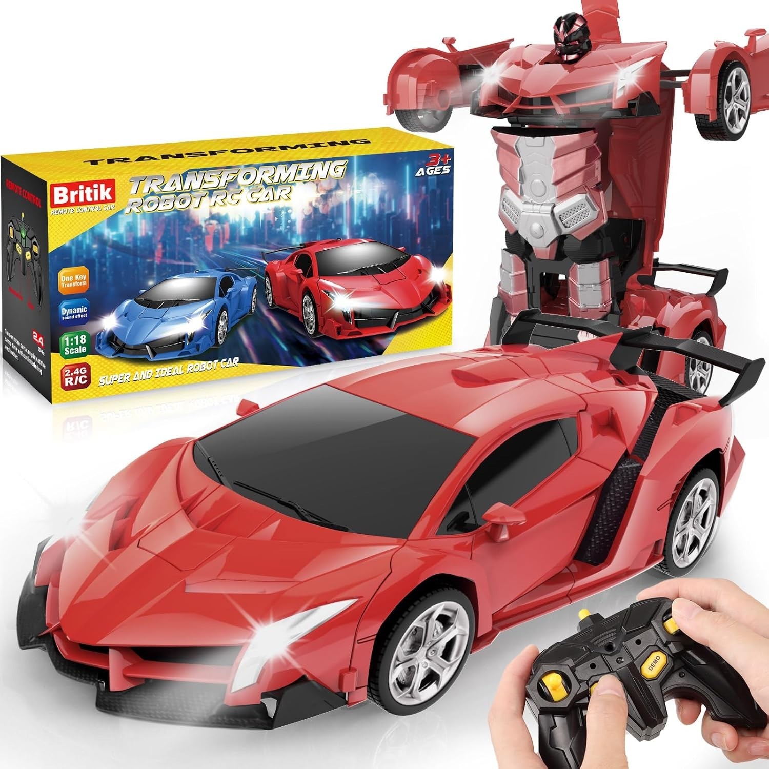 Exciting 360° Rotating Transform Remote Control Car for Kids - Perfect Gift