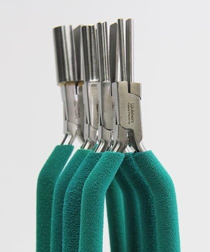 Half Round Mandrel Pliers Complete Set with Plier Care Article by Jewelry