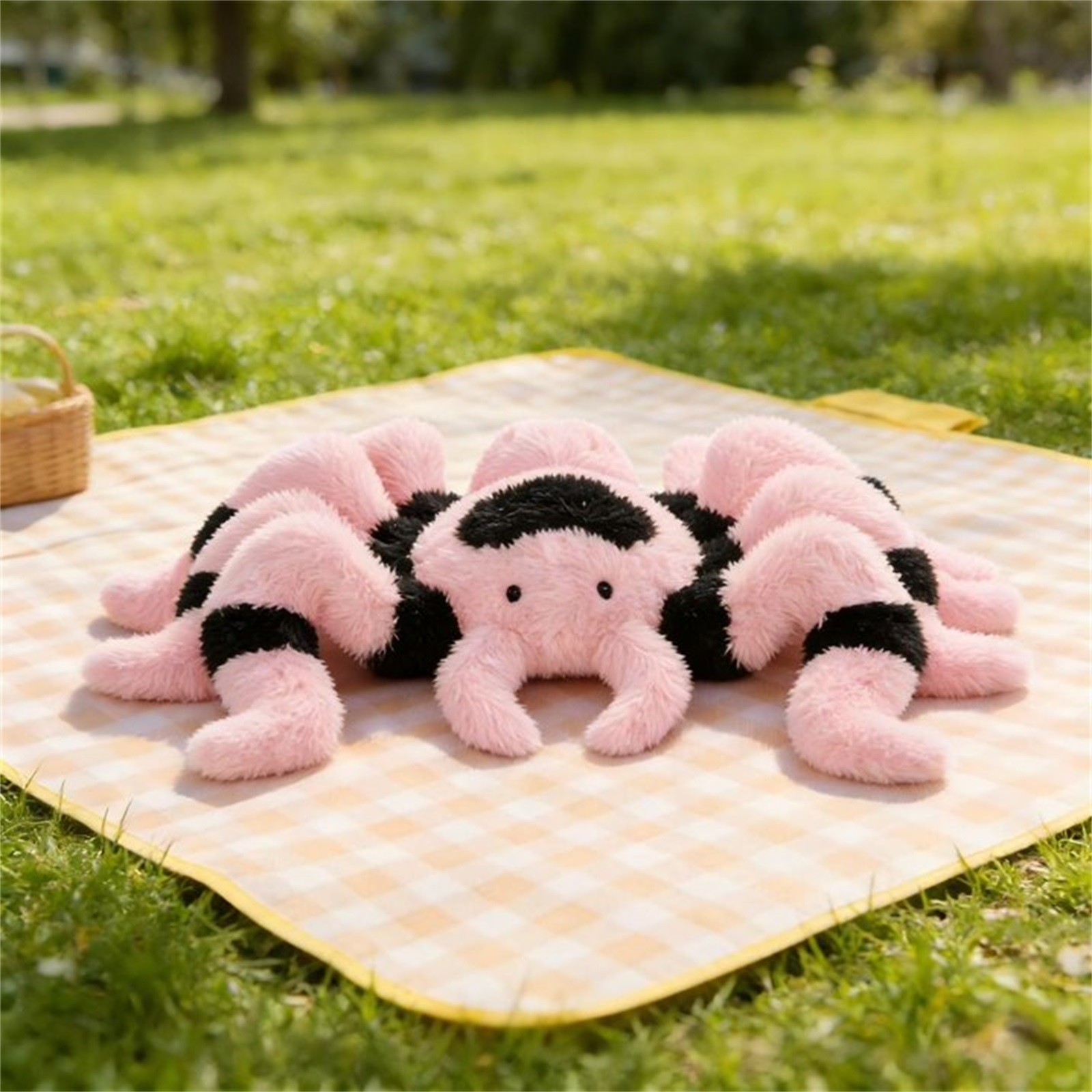 Spider Plush Pink & Black 16.69" Valentine's Day Gifts Way To Celebrate new