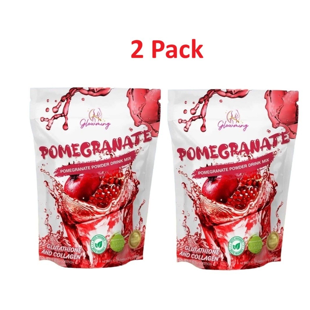 Cris Cosmetics Premium Pomegranate Powder Juice Mix 10 Sachets (2 Pack)