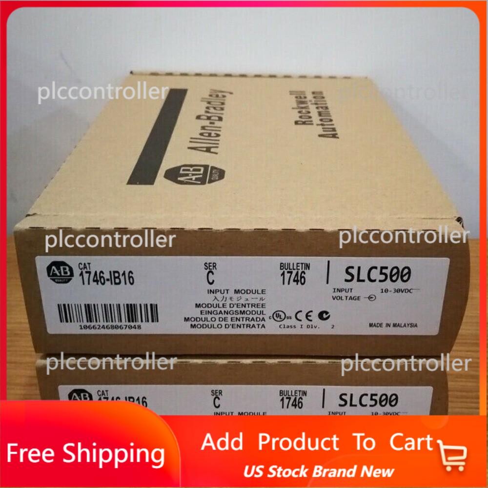 Allen-Bradley 1746-IB16 SER D SLC 500 PLC Digital Input Module US Free Tax