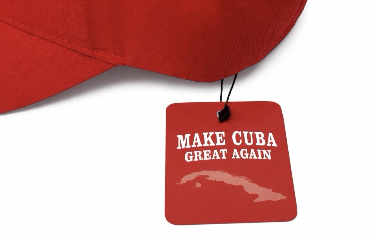 Make Cuba Great Again hat. Original designed by Manny Pichardo in 2016