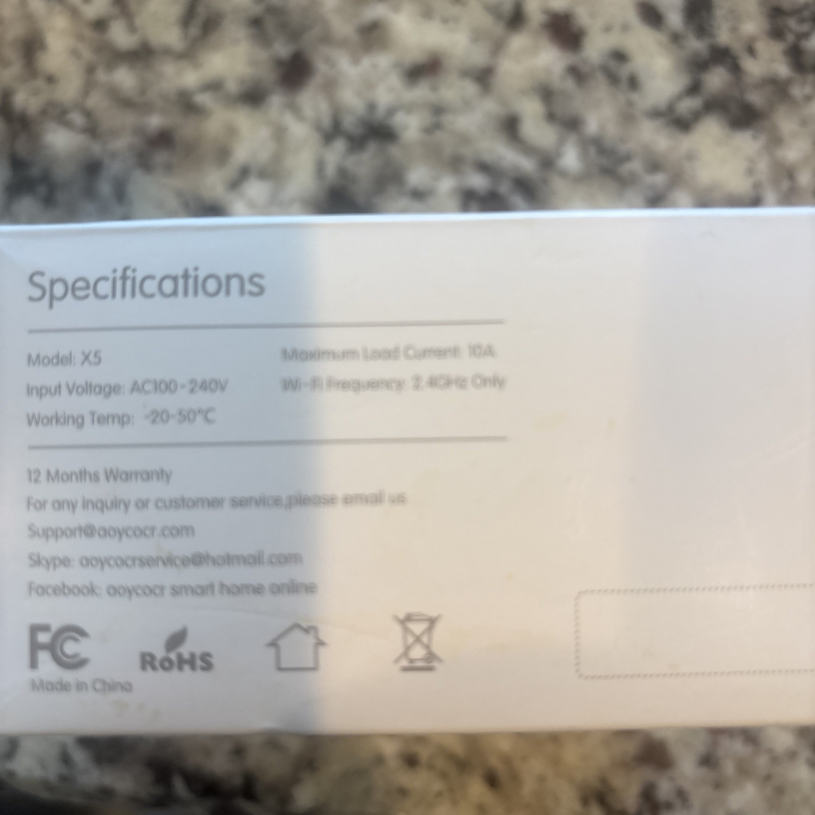 Aoycocr DOT Smart Wi-Fi Plug - White (model X5-smart Plug