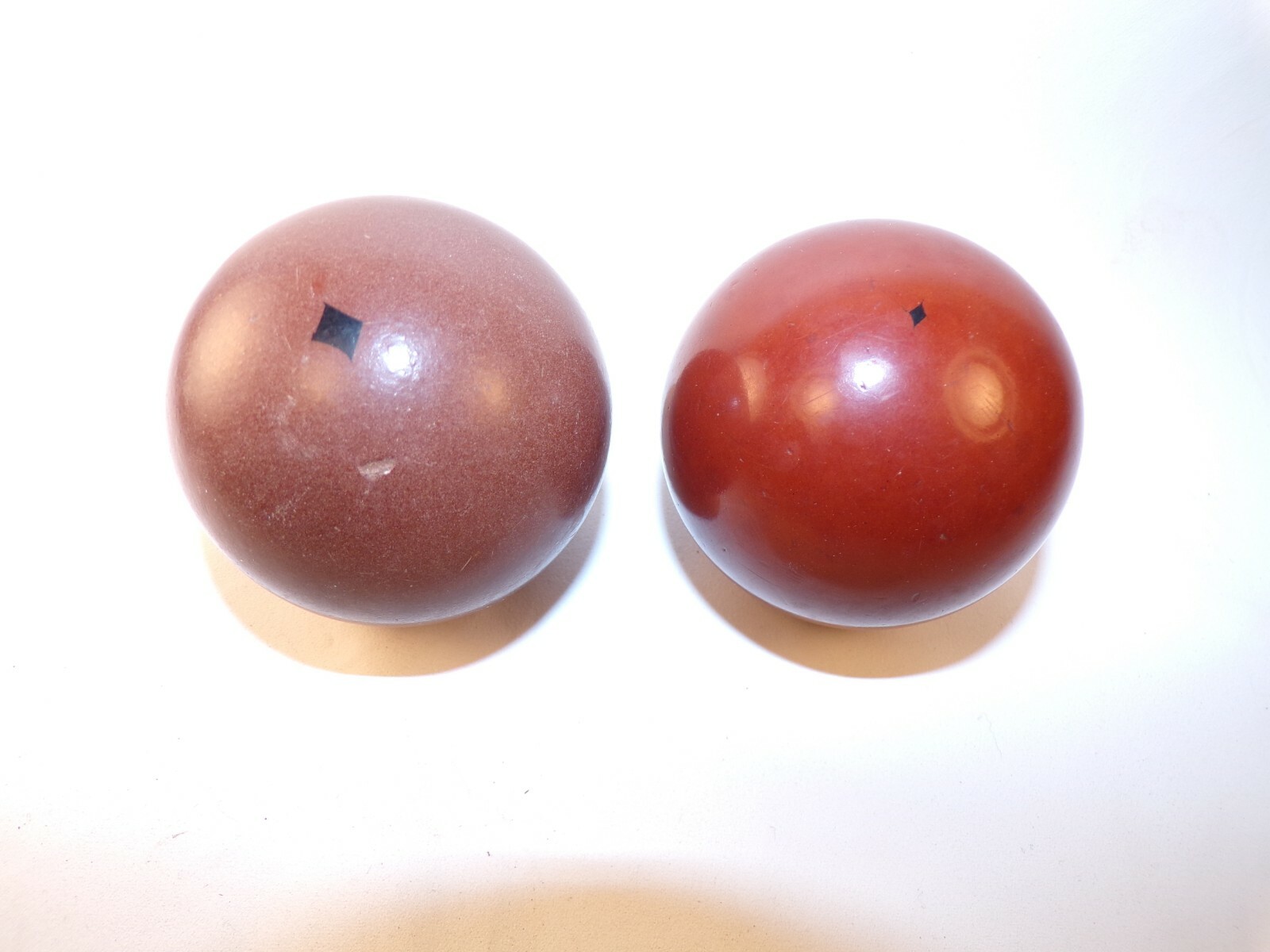 2 Antique Vintage Carom Pool Ball Billiards