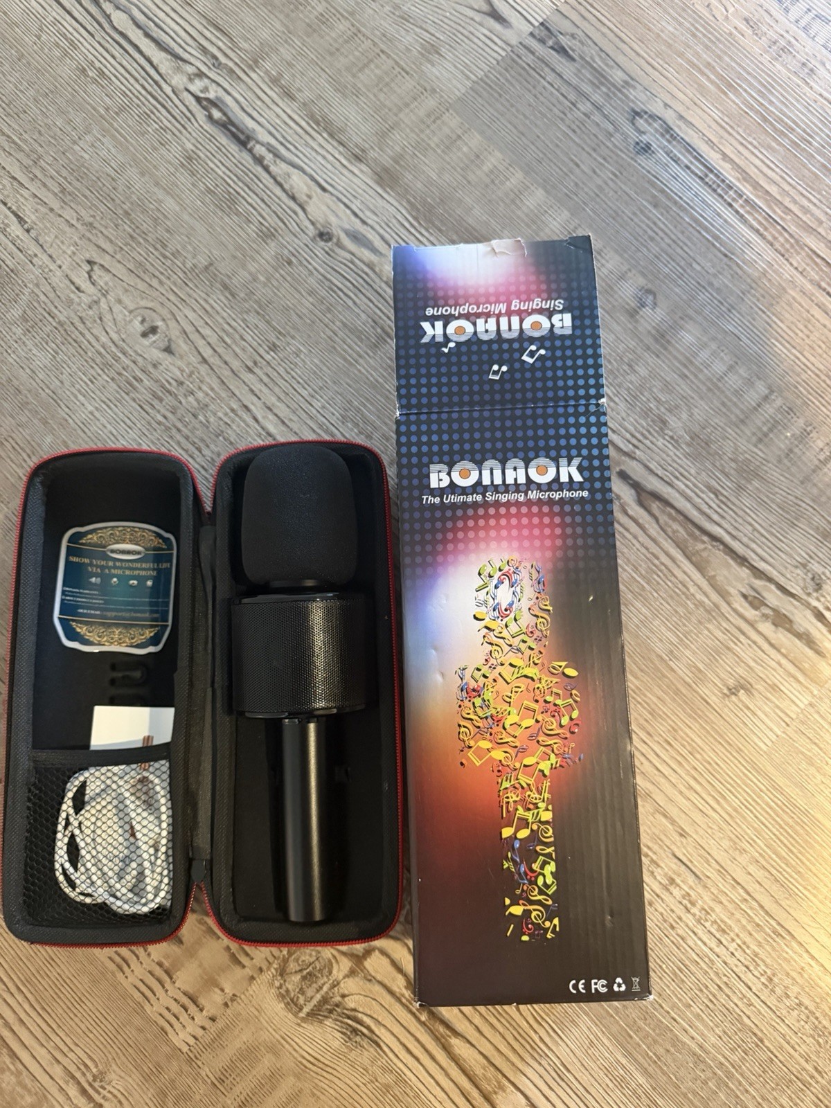 BONAOK Portable Wireless Bluetooth Karaoke Microphone