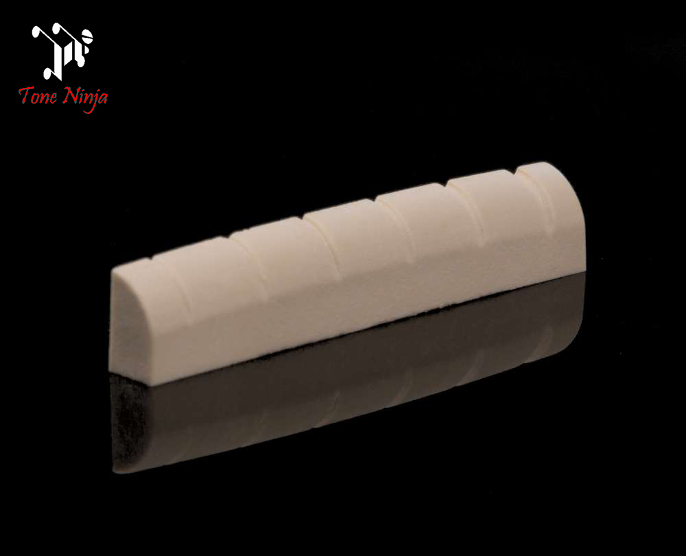 Tone Ninja USA Made Slotted 43mm (e.g. PRS SE) Nut 5 Pack White TN-NUT-007-W5