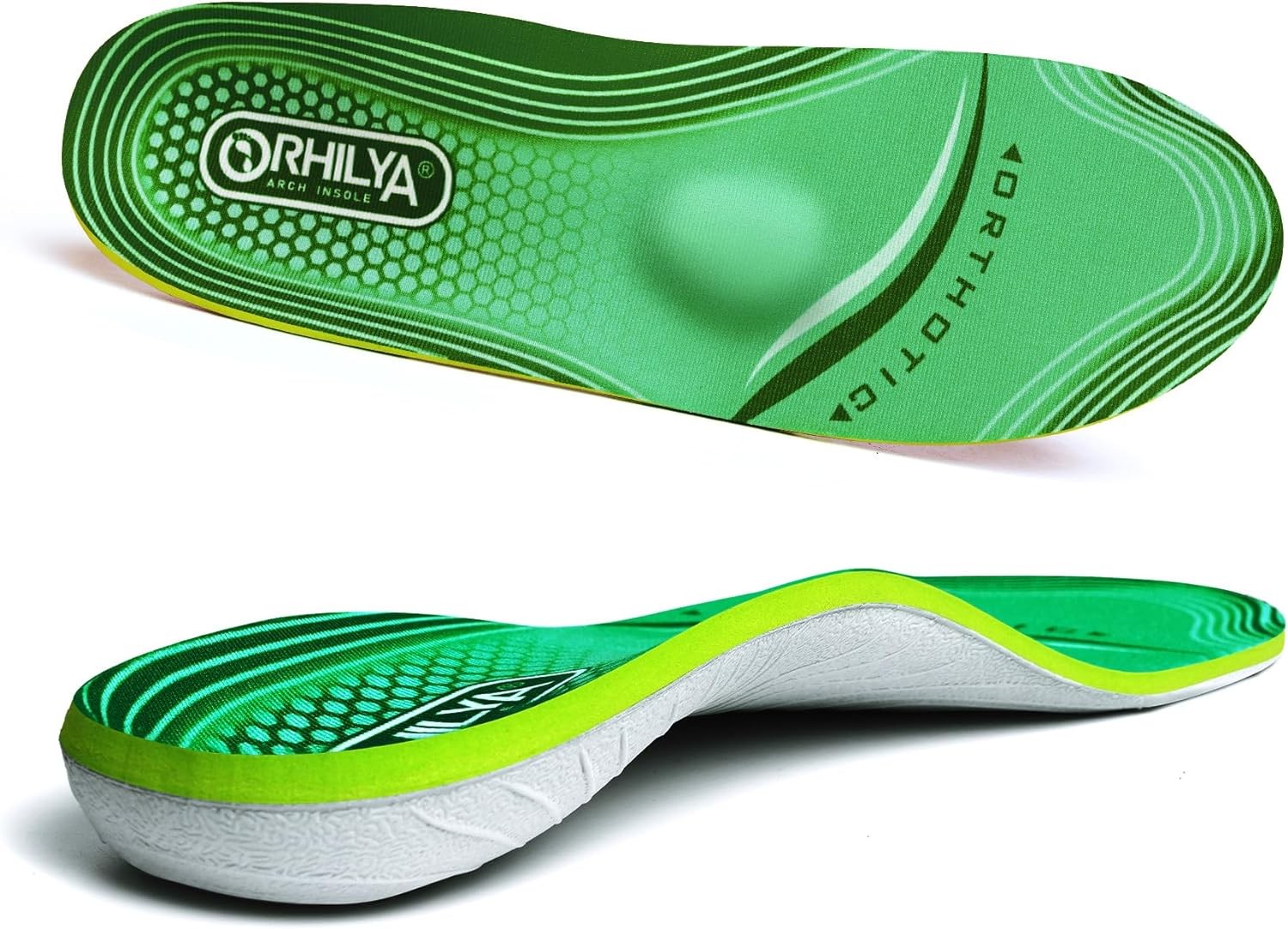 220lbs+ High Arch MEN (12-12 1/2)|WOMEN (14-14 1/2)--305MM, Yunshan Green