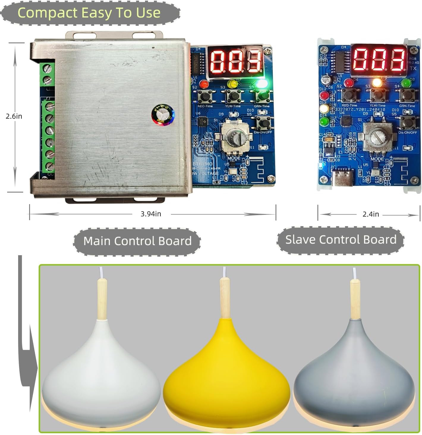 Remote 3 Channel Light Controller Sequencer with 50+ Modes 110/240V AC Easy to P