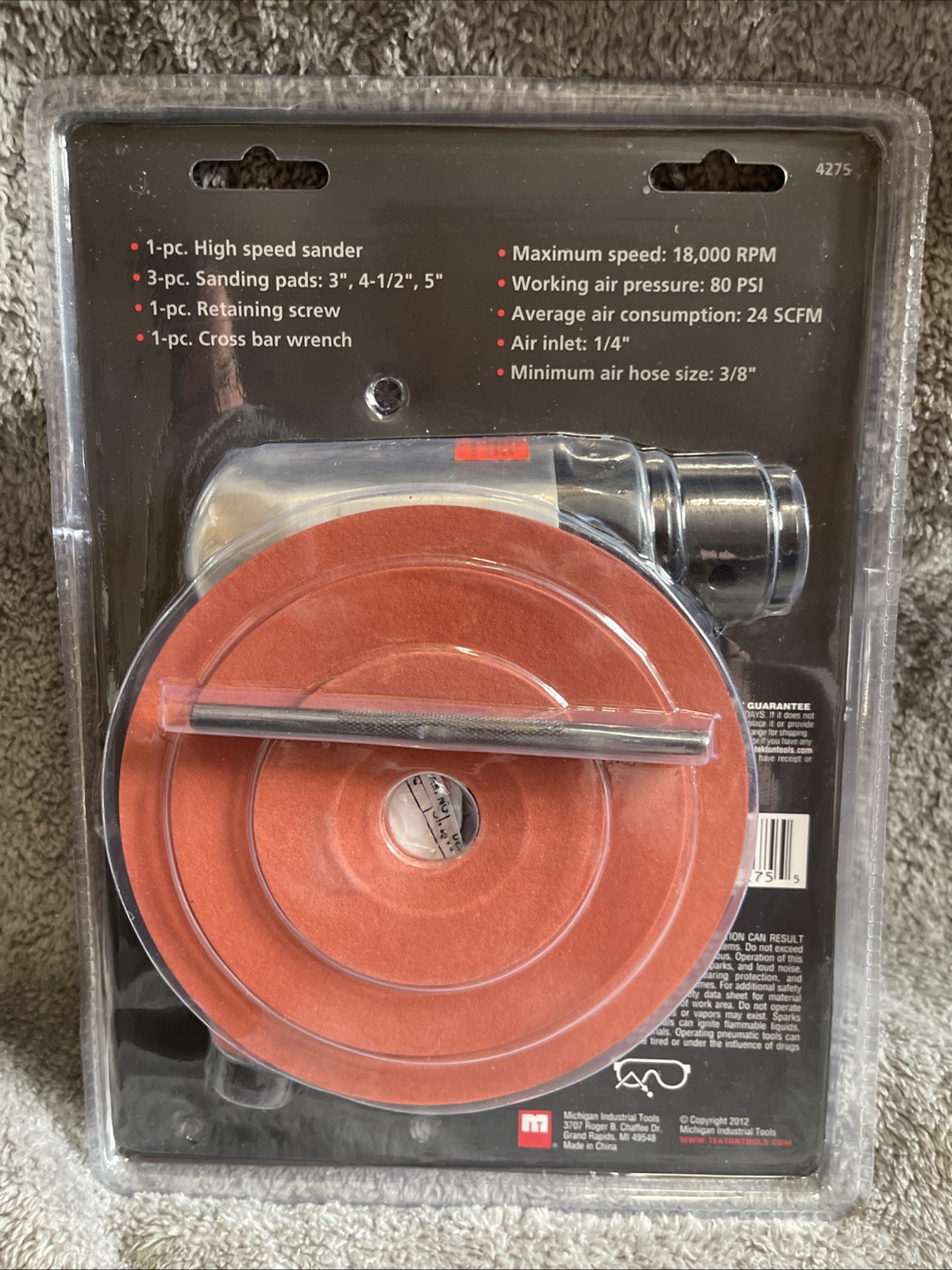HIGH SPEED AIR SANDER BY TEKTON 4275
