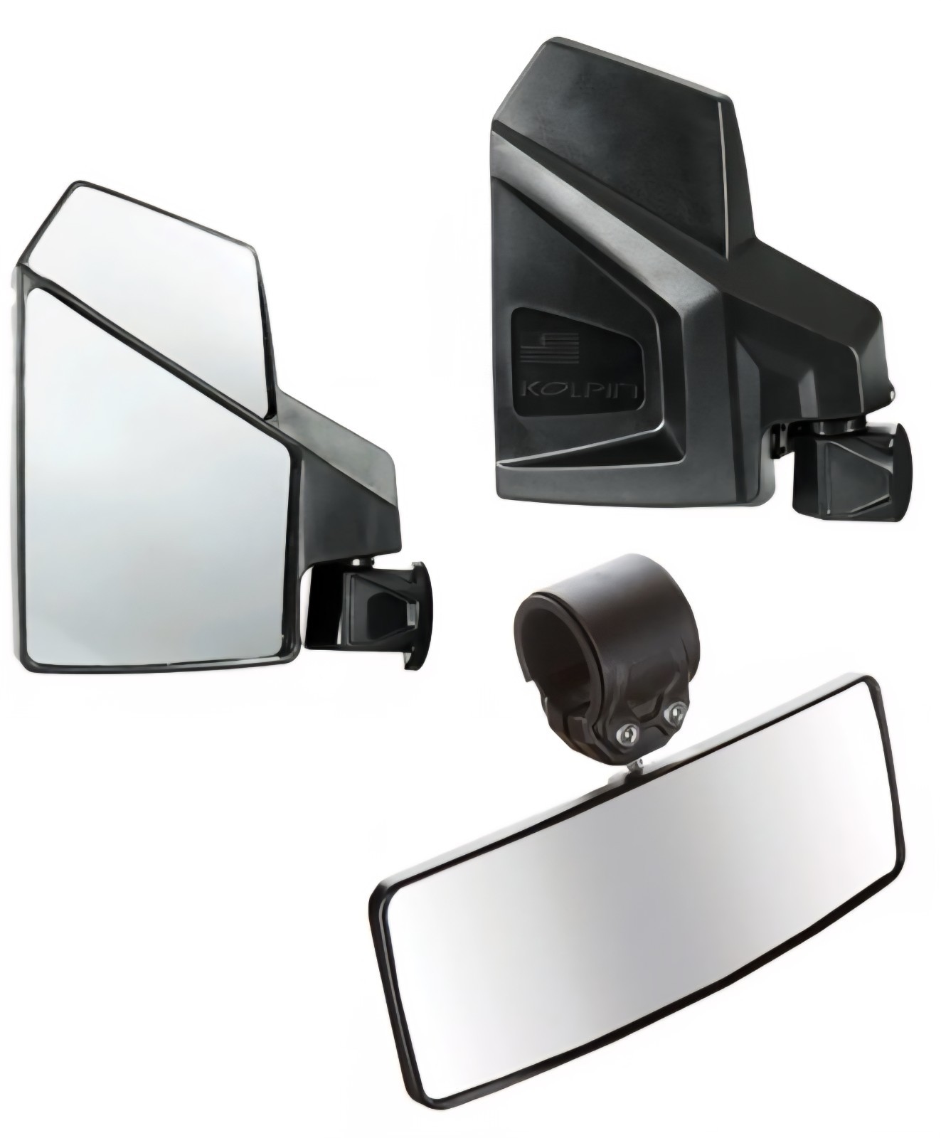 Kolpin Universal UTV Side Rearview Mirror Combo Kit