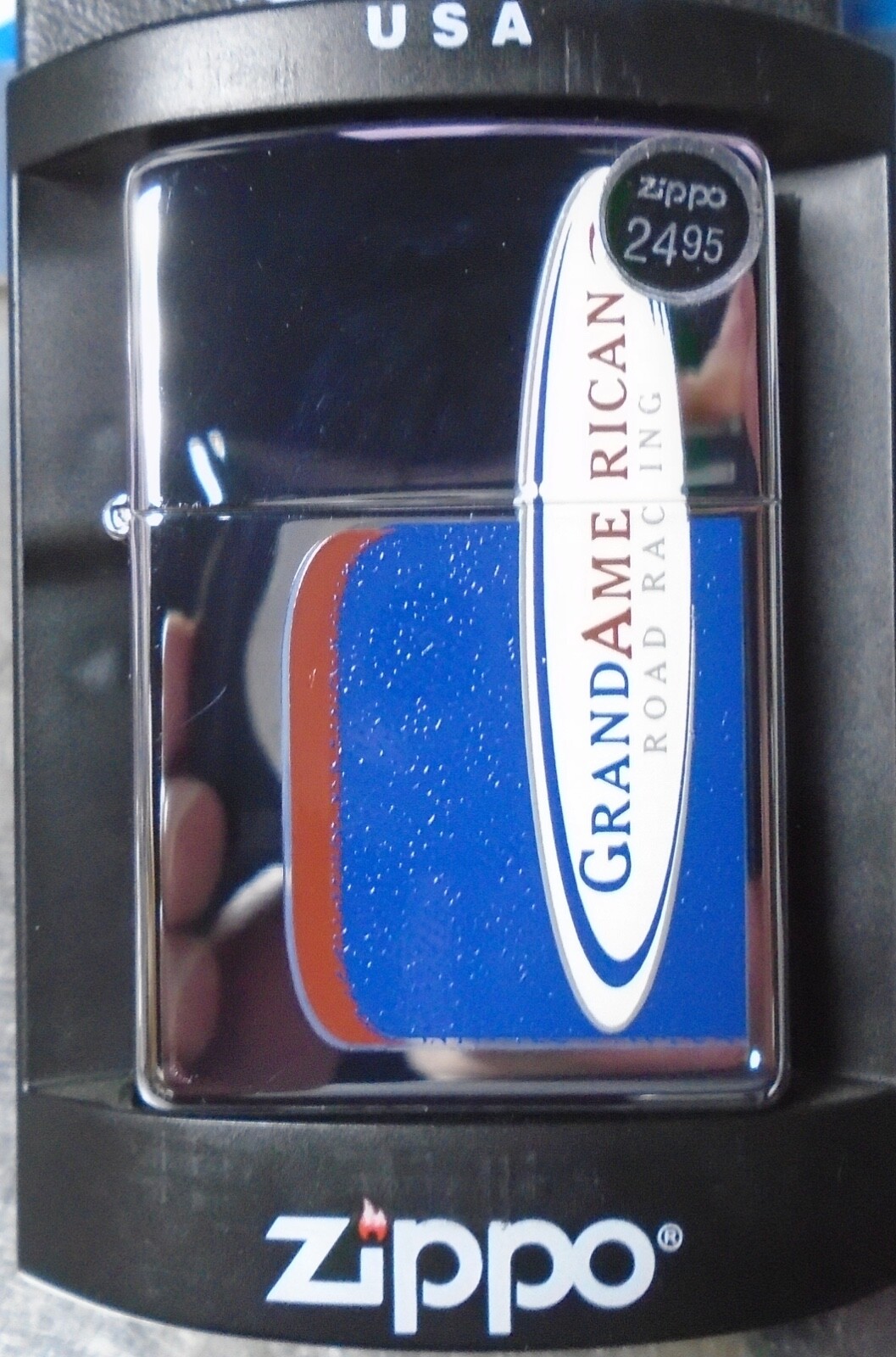 Zippo 306 Grand American Road Race Lighter Dec 2003 NEW Unused Sealed in Case