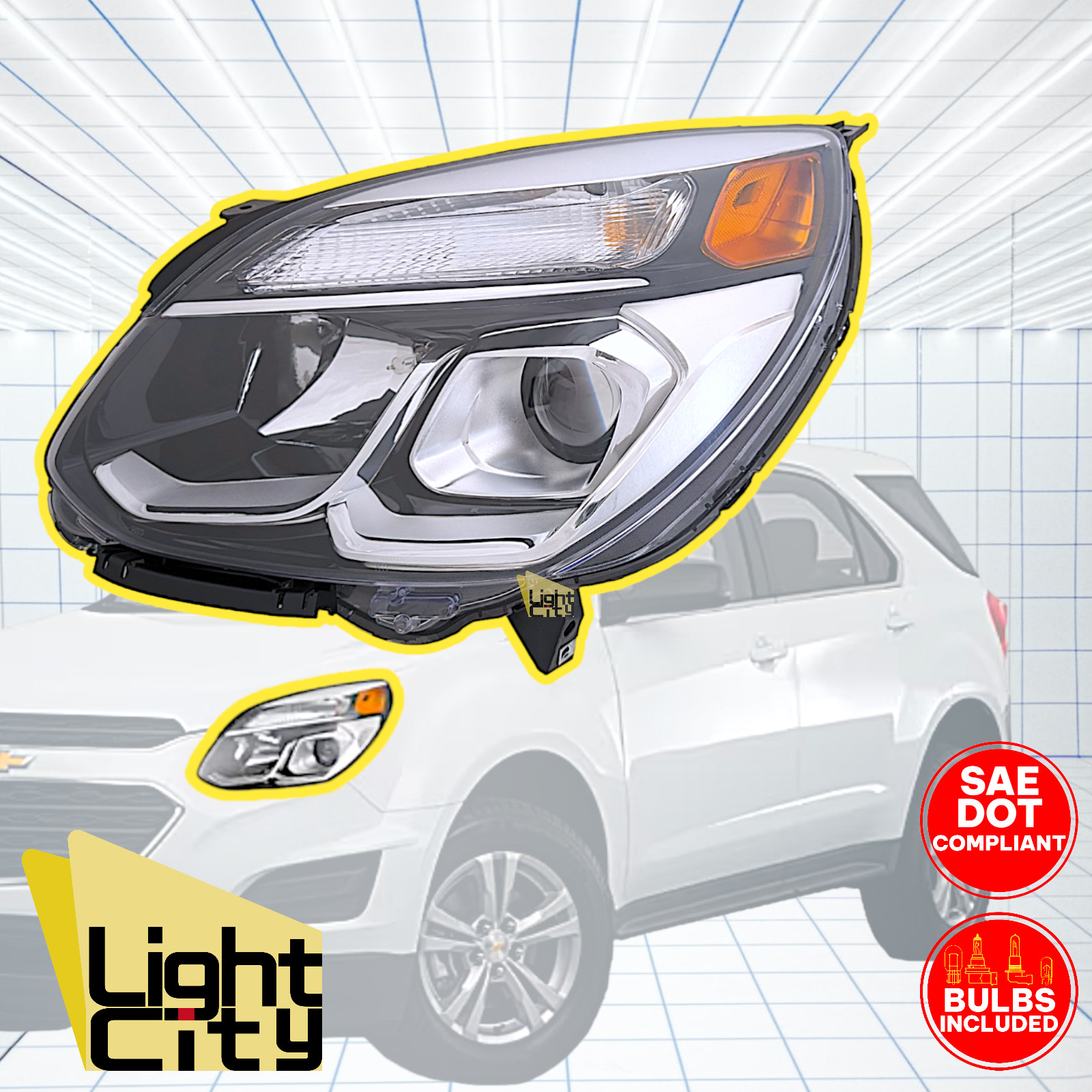 For 2016-2017 Chevy Equinox L/LS/LT/LTZ/Premier Driver Headlight Assembly LH