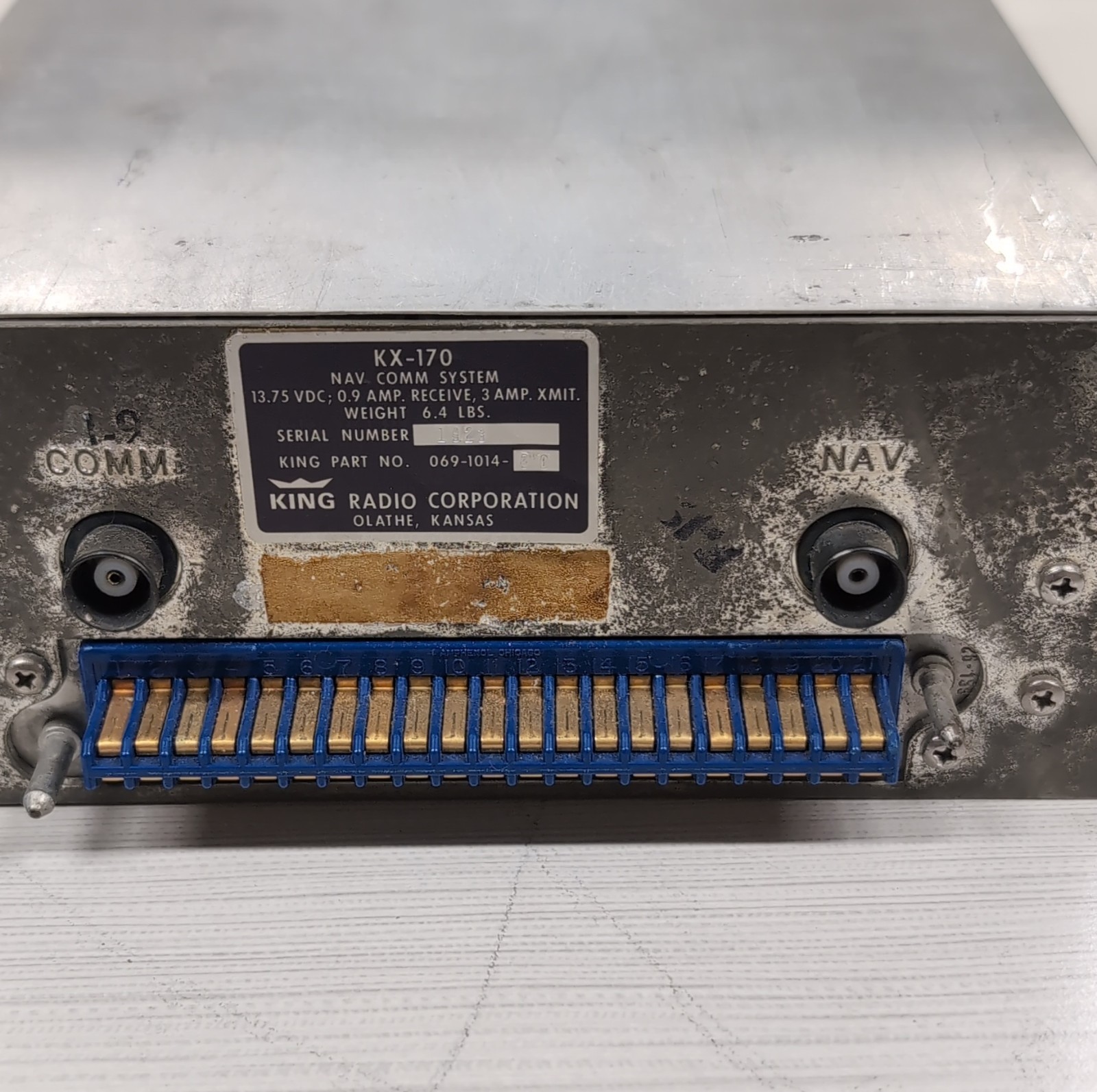 KX170 Nav/Com P/N: 069-1014-00