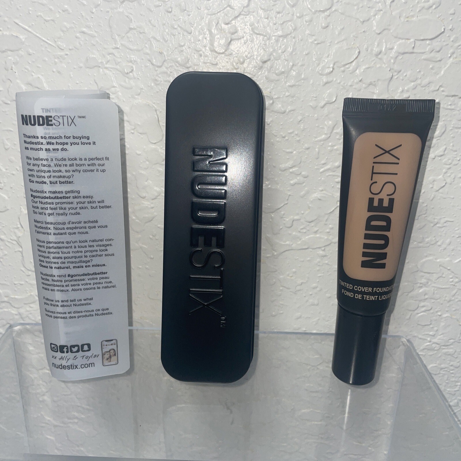 NUDESTIX Tinted Cover Foundation - Shade: Nude 7 - Full Size - New With Tin Box