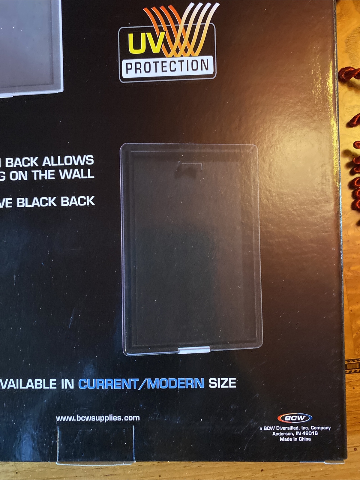 BCW Comic Book Holder UV Showcase Display Silver Age Wall Mount Case Frame