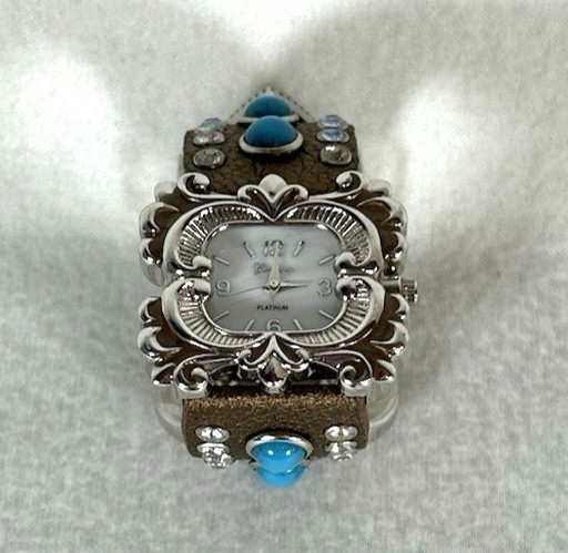 Southwestern Style Belt Buckle Watch