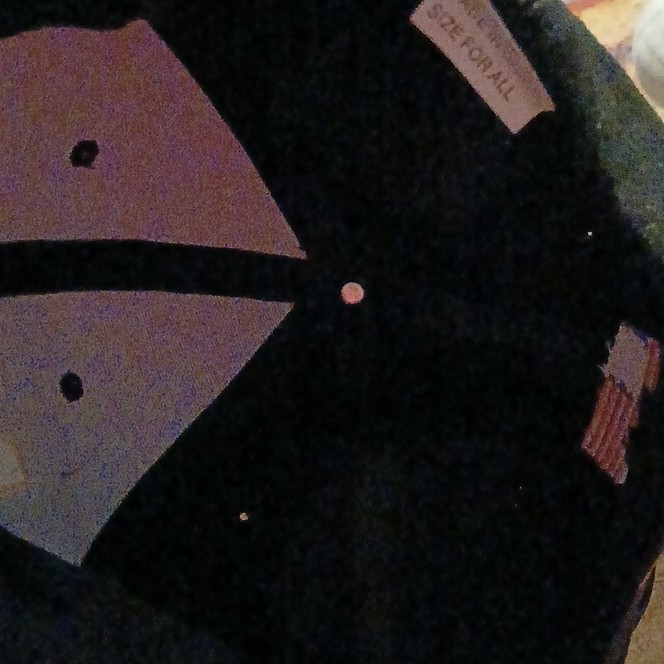 NRA Black Baseball Cap with American Flag Patch