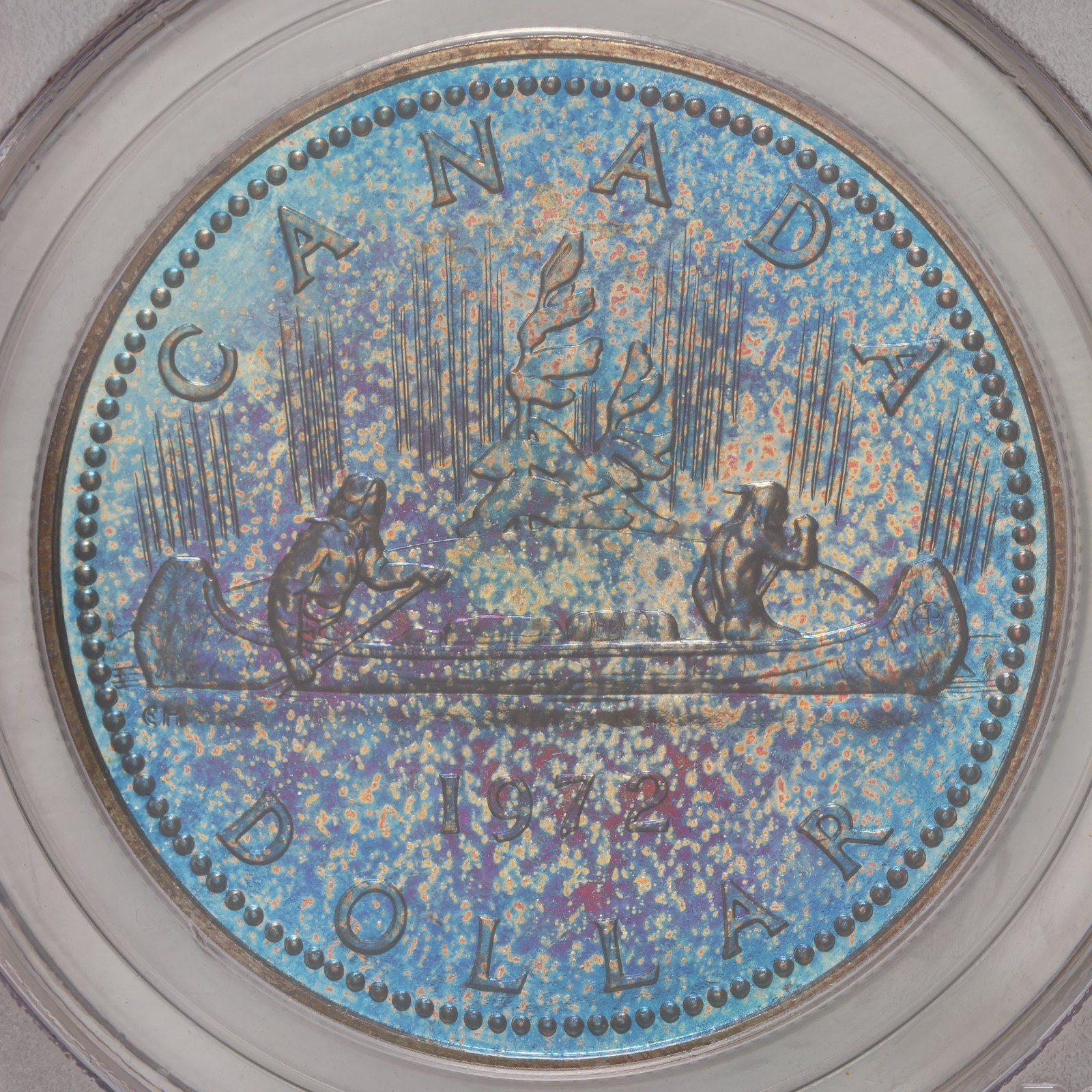 1972 Silver Canada (Voyageur) Dollar PCGS SP67 - Toned