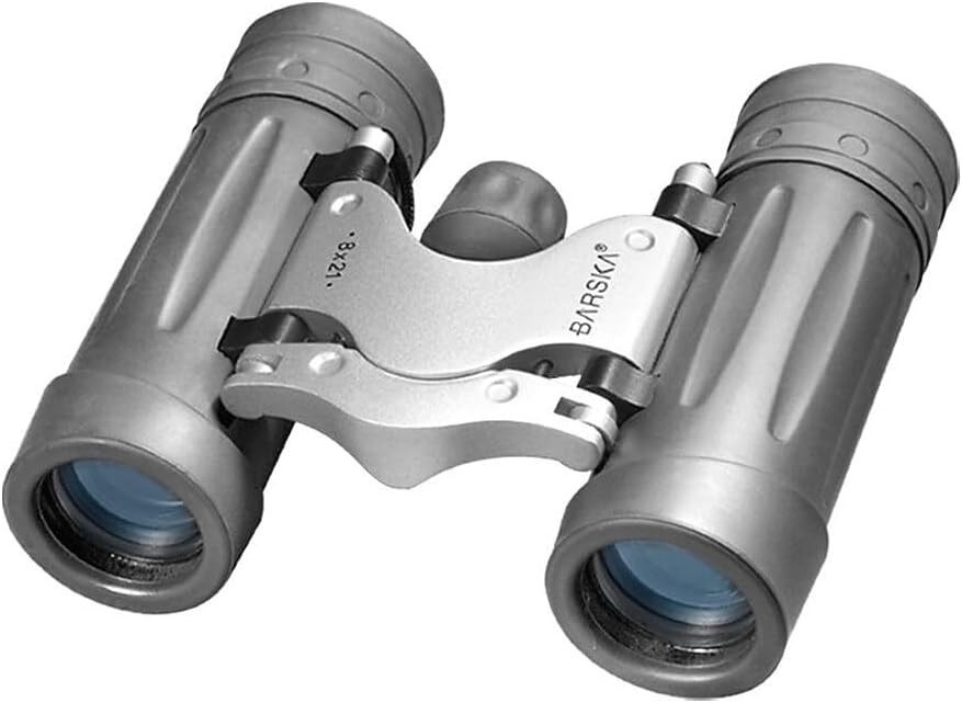 Barska 8x21 Compact Binoculars Lightweight Outdoor Travel Spectacle with Case