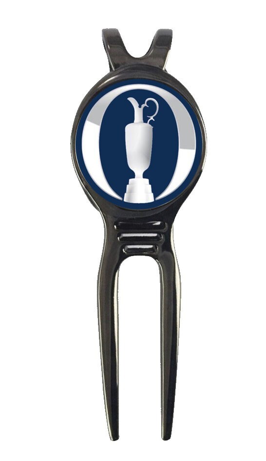 The Open Claret Jug British Golf Ball Marker +Black Gunmetal Divot Tool