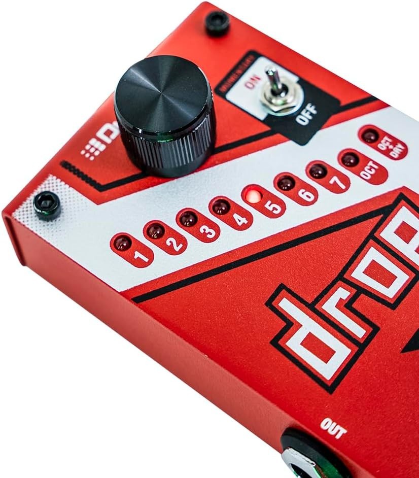 DigiTech DROP Polyphonic Drop Tune Pedal Red New