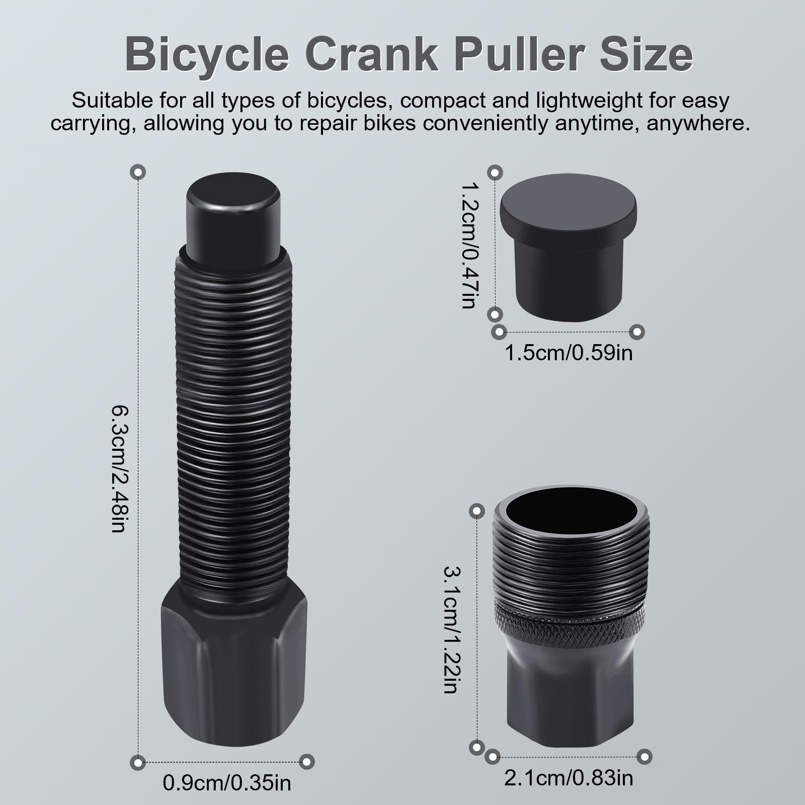Crank Puller, Quality Bicycle Crank Removal Tool, Crank Arm Removal Tool for Rem
