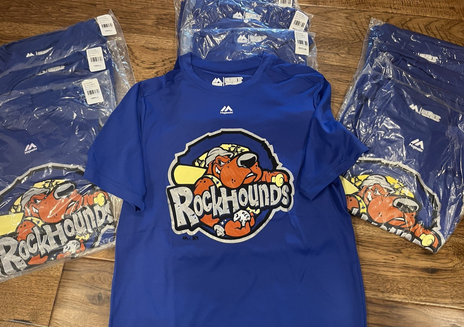 MiLB Majestic Cool Base Midland Rockhounds Adult Team Set Lot of 12 - NEW!