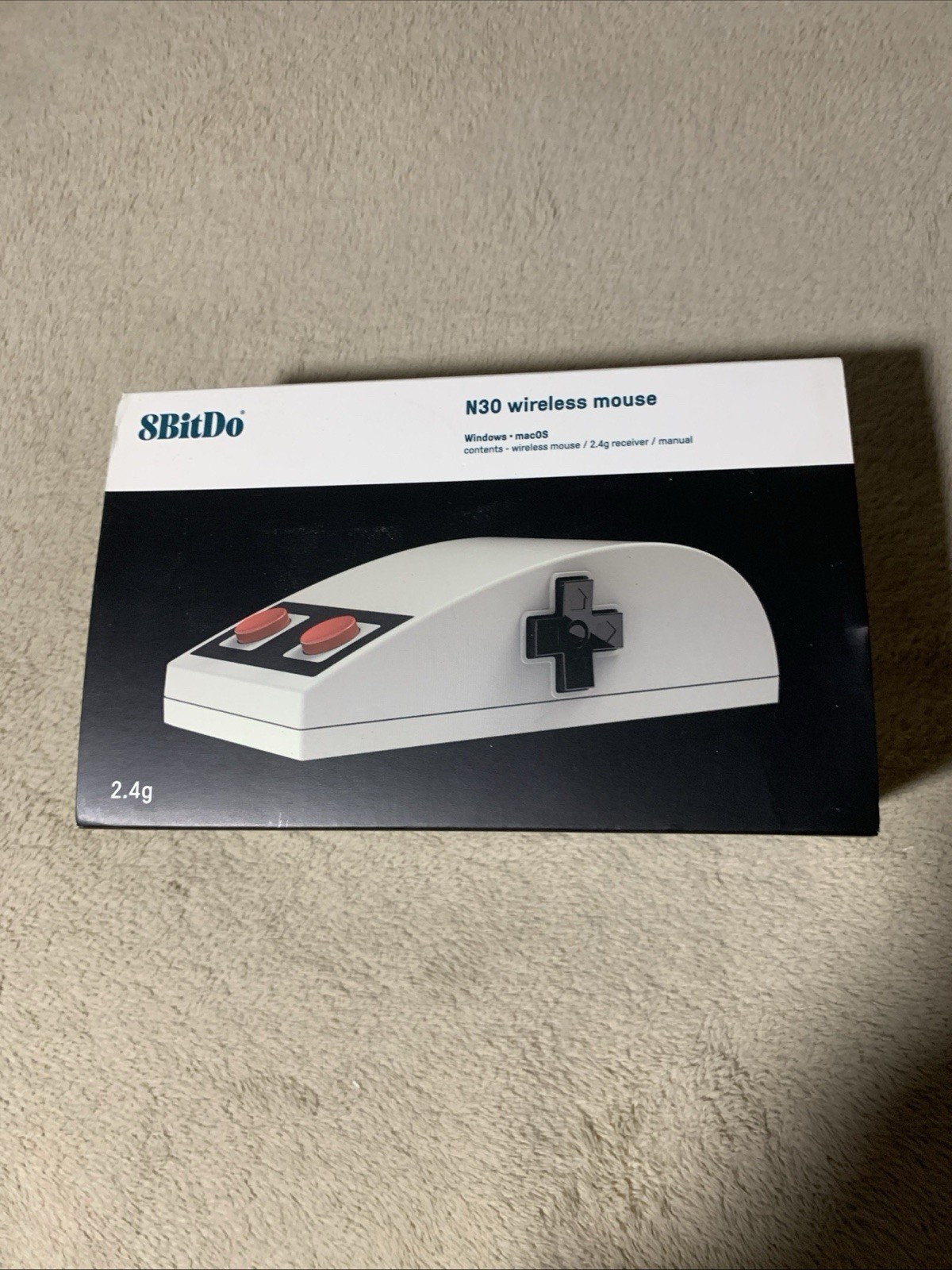 8BitDo N30 2.4Ghz Wireless Mouse for PC Windows and macOS