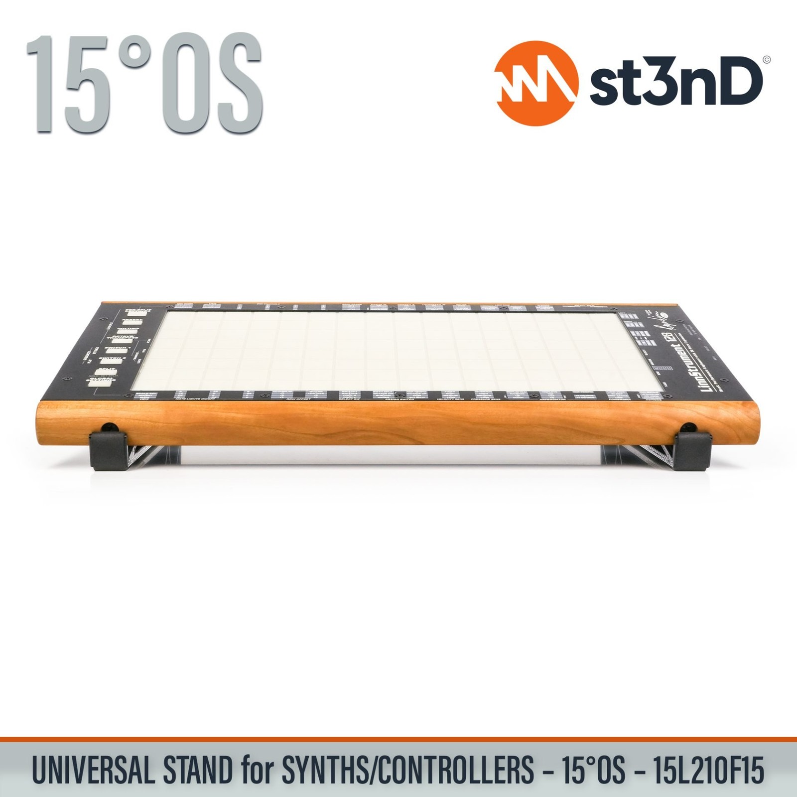 UNIVERSAL STAND for SYNTHS / CONTROLLERS - 15° - Open Style - 15L210F15
