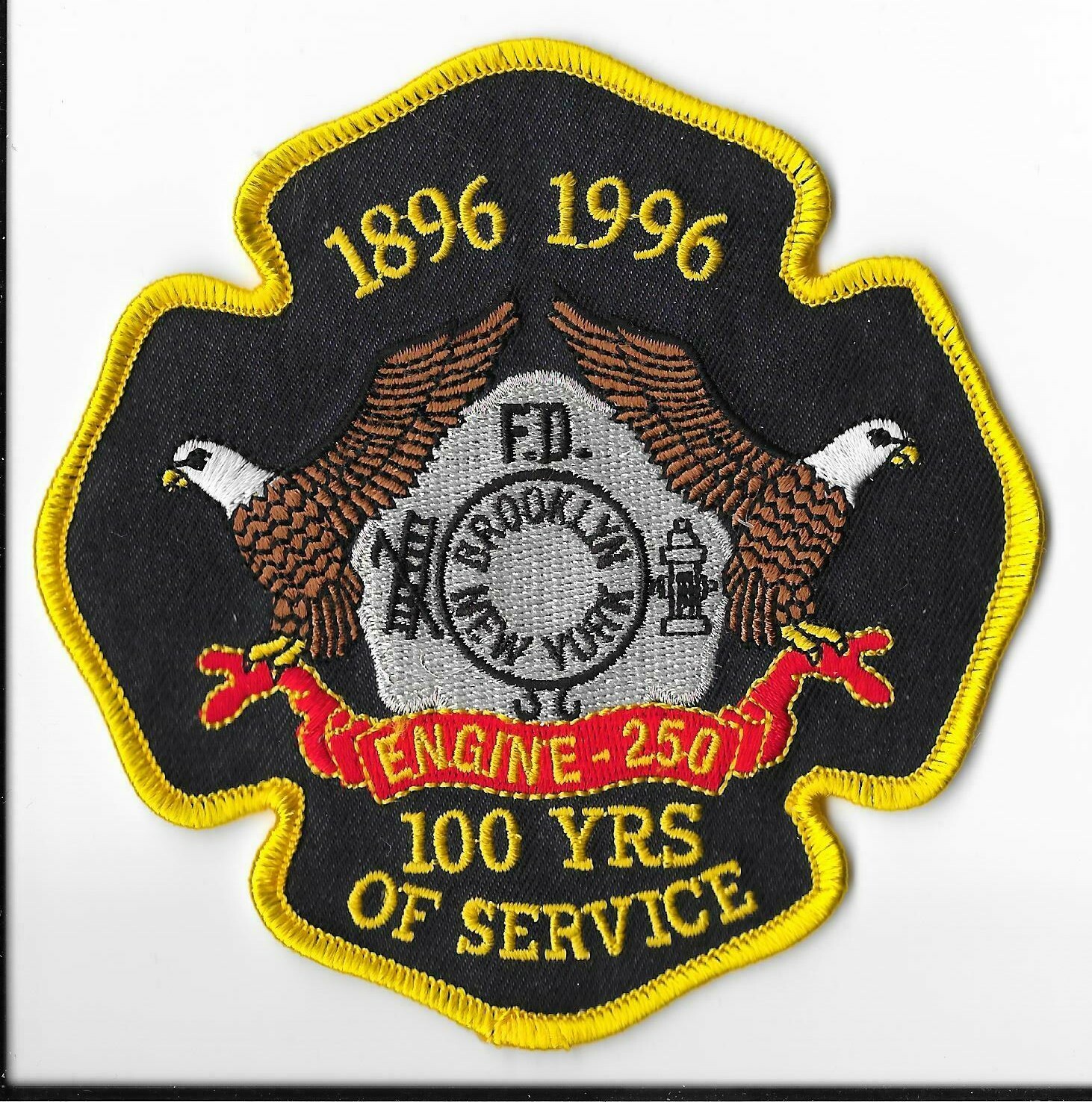 New York City Fire Department (FDNY) Engine 250 Centennial Patch V1