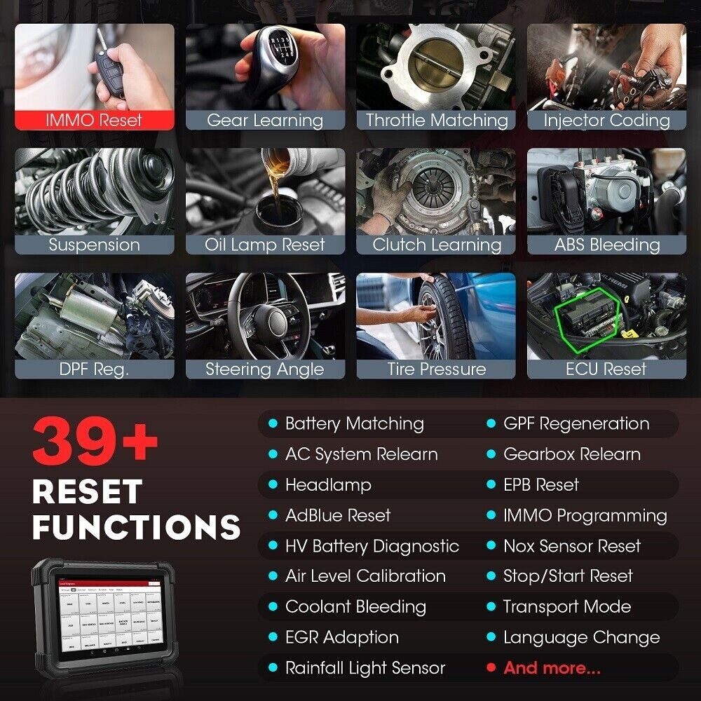 LAUNCH X431 IMMO ELITE PLUS PAD VII Car Diagnostic Tool Key Programming Scanner