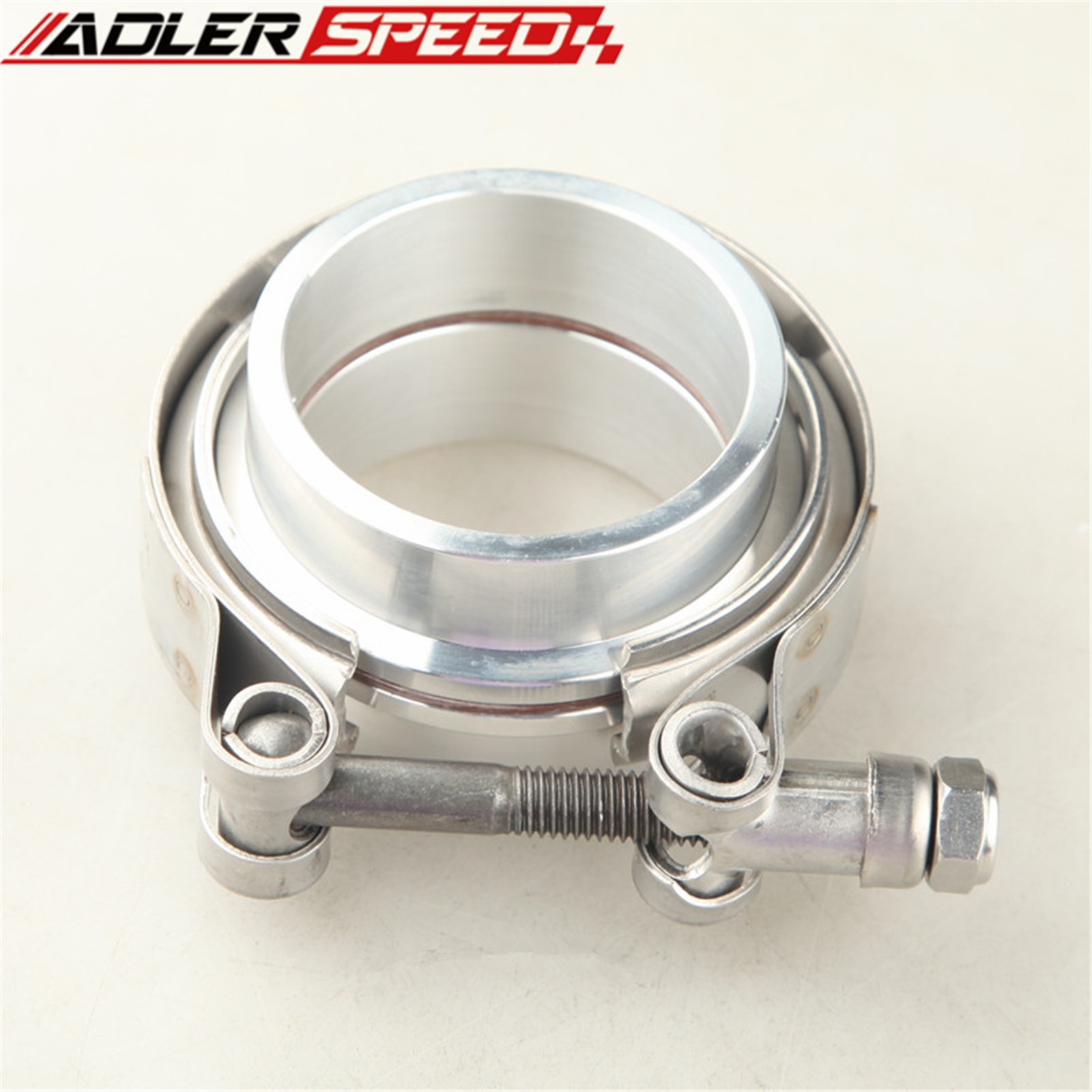 US 2" inch Stainless Steel V-band Clamp Aluminum 2" Flange for Exhaust Downpipes
