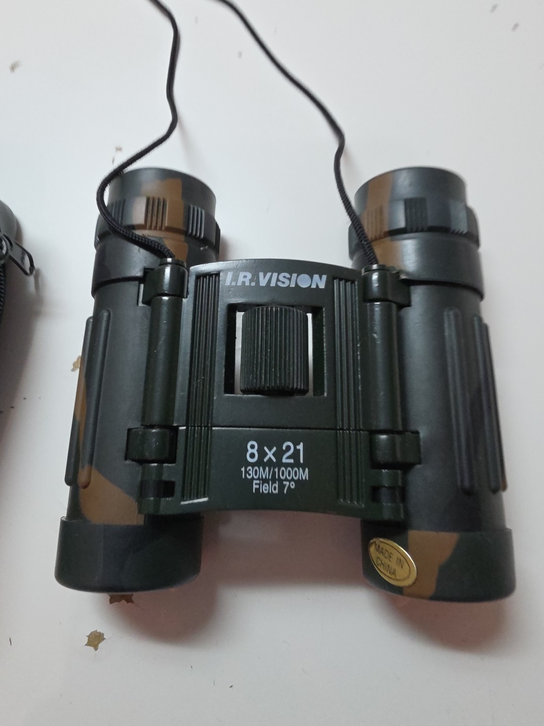 Tasco 8x21 Compact Binoculars Camouflage Folding Center Focus 165BCR with Case