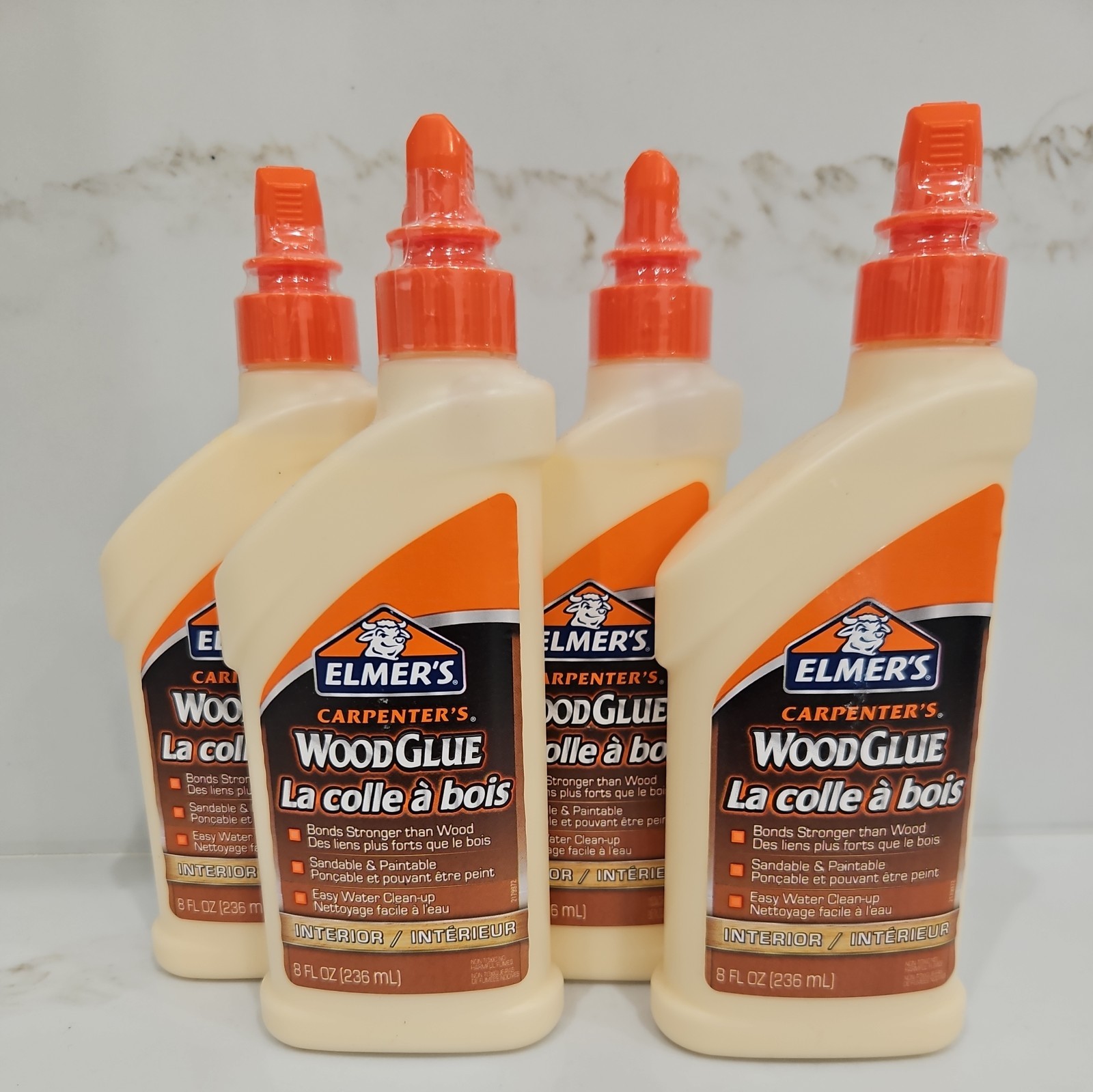 Elmer's Carpenter's Wood Glue 4x 8oz Bottles 32oz total