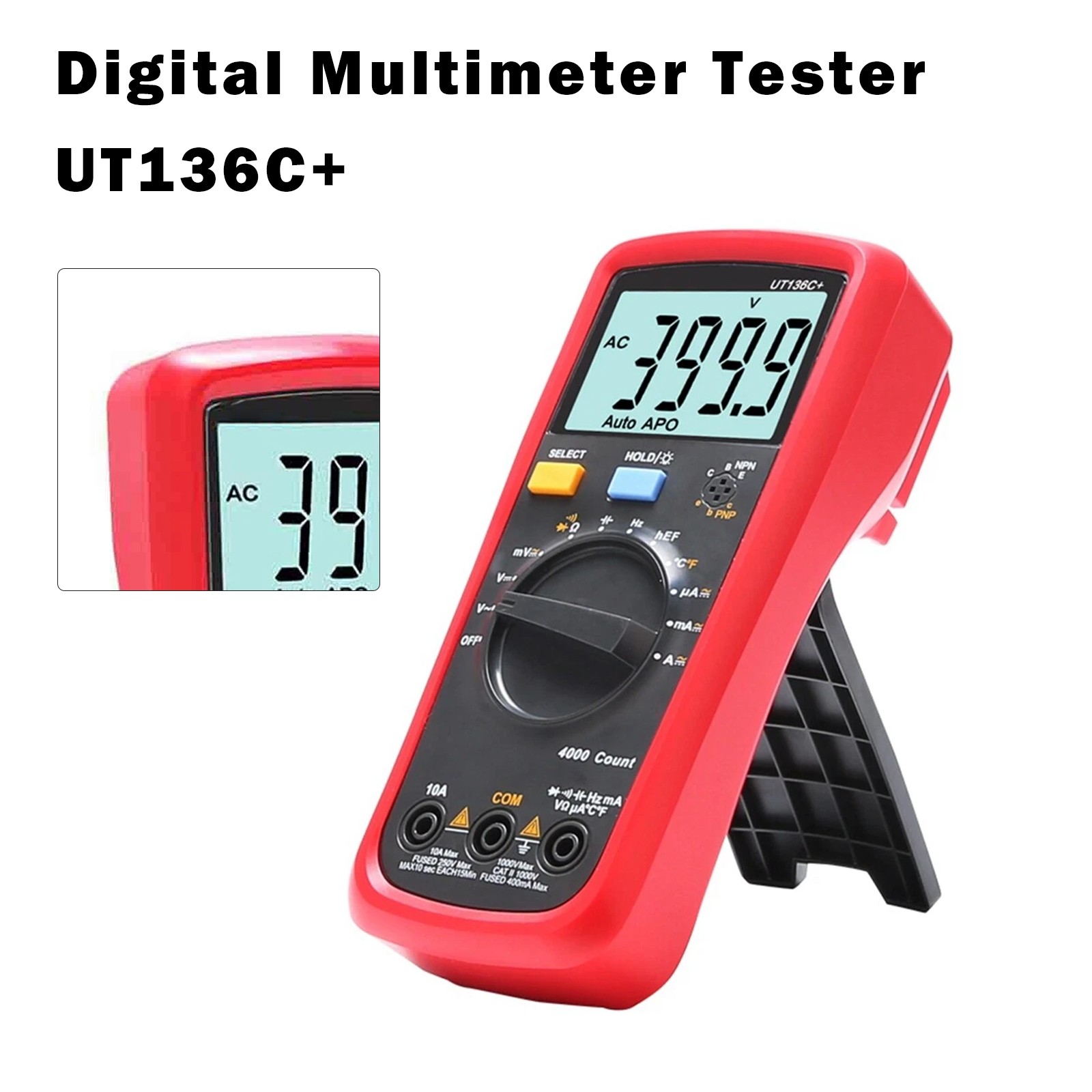 UT136C+ Multimeter Digital Multimeter Tester AC DC Voltmeter Ammeter