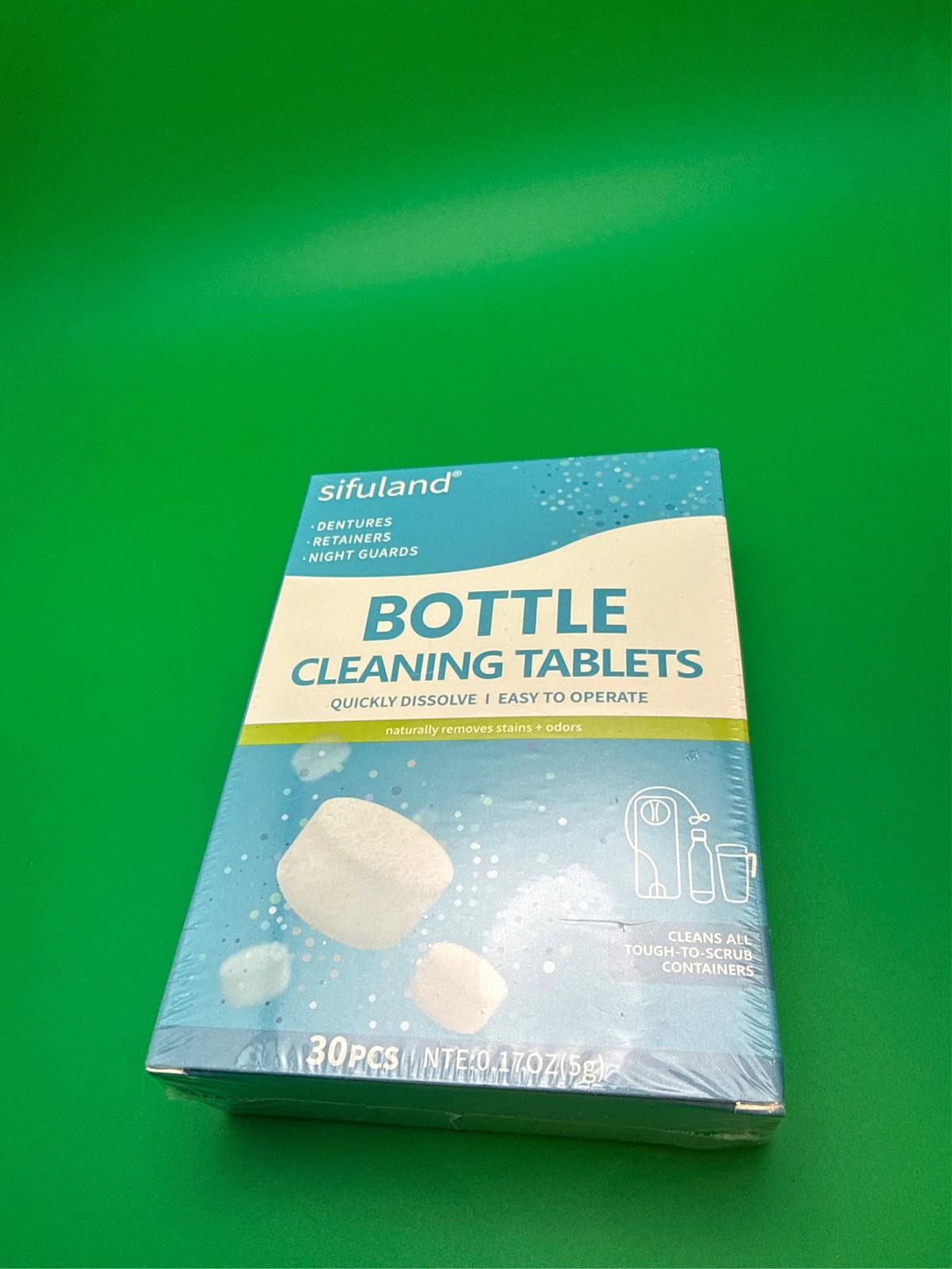 Water Bottle Cleaning Tablets – 30 Pack