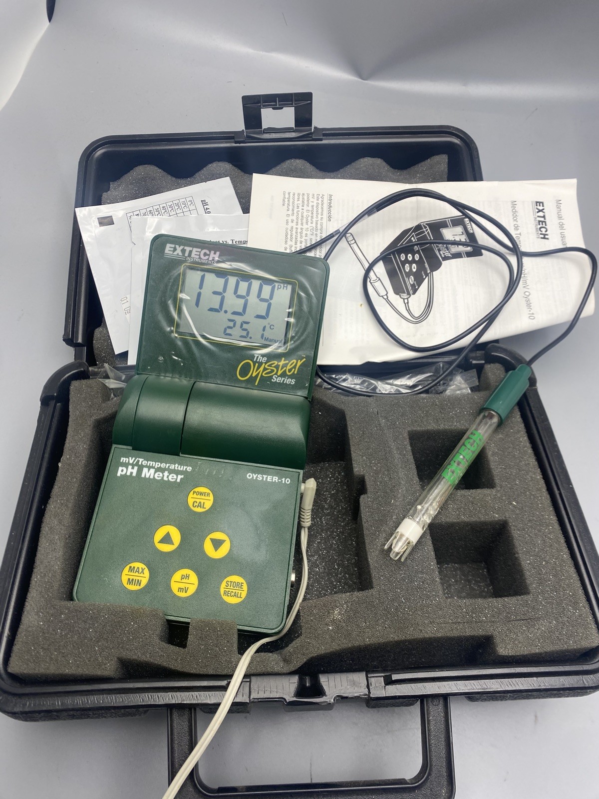 THE OYSTER 10 SERIES pH/mV EXTECH INSTRUMENTS TEMPERATURE METER**Pre-Owned**
