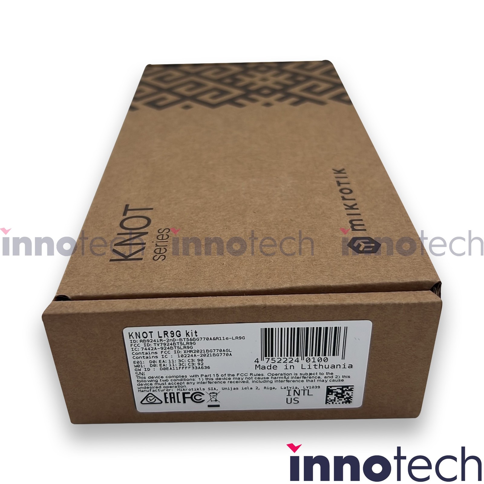 MikroTik KNOT LR9G IoT Gateway RB924iR-2nD-BT5&BG770A&R11e-LR9G New Sealed